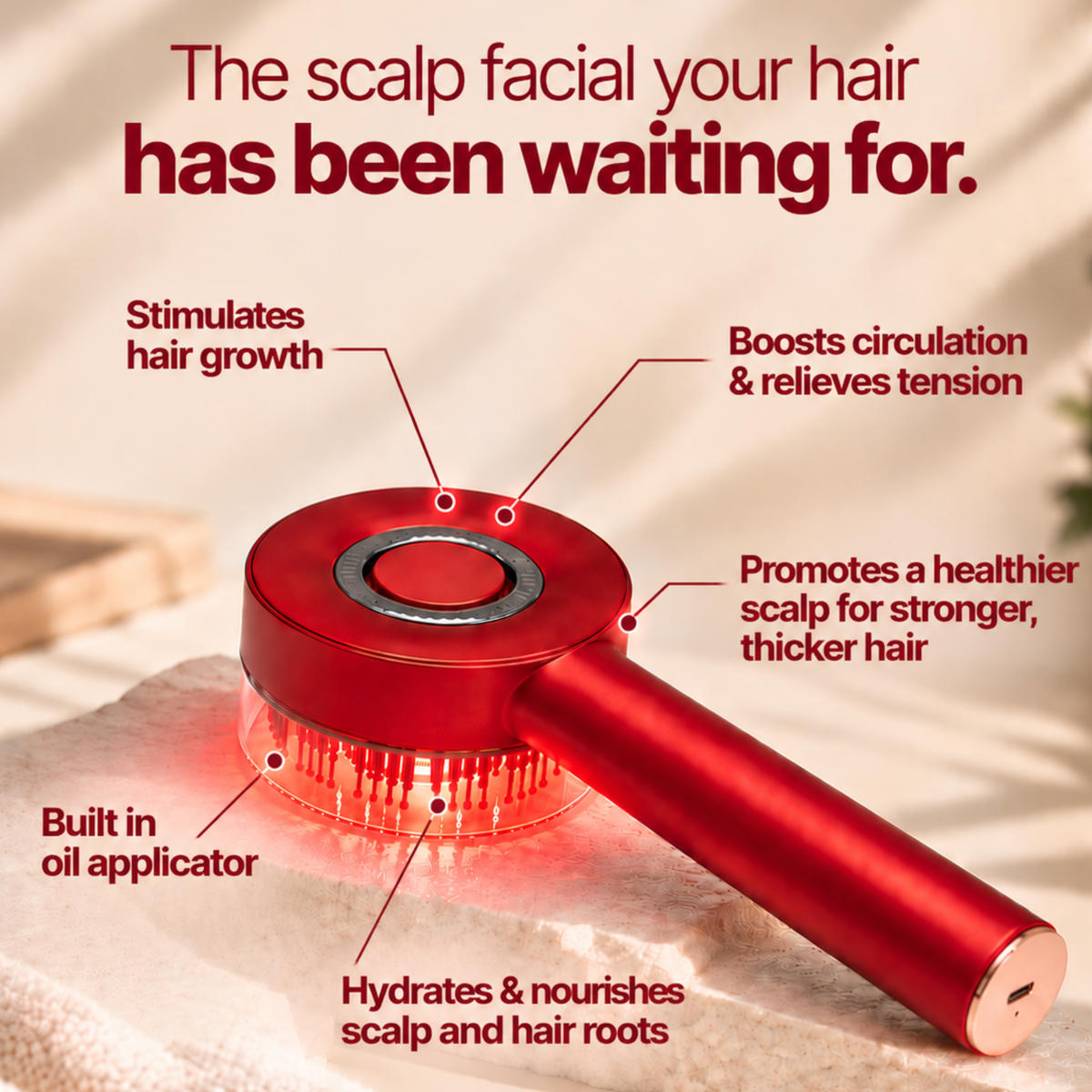 LumiLight Scalp Massaging Comb
