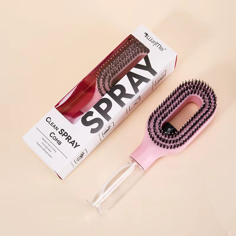 2-in-1 Spray Comb & Scalp Massage Brush